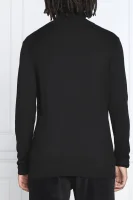 Блуза с поло яка | Regular Fit | с добавка коприна GUESS черен