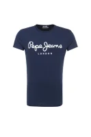 Original Stretch T-shirt Pepe Jeans London тъмносин