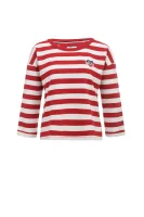 Bluza Stripe | Regular Fit Hilfiger Denim червен