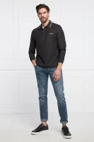 Поло/тениска с яка REFINED PIQUE TIPPING LS POLO | Regular Fit Calvin Klein черен