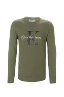 Logo sweatshirt CALVIN KLEIN JEANS зелен