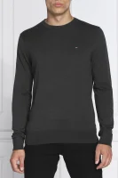 Пуловер Core | Regular Fit | с добавка коприна Tommy Hilfiger графитен