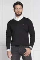Пуловер core | Regular Fit | с добавка коприна Tommy Hilfiger черен