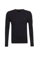 Plaited CTN Silk Sweater Tommy Hilfiger черен
