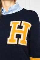 Пуловер WALOU Tommy Hilfiger тъмносин