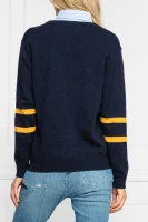 Пуловер WALOU Tommy Hilfiger тъмносин