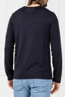 Пуловер San Bastio | Regular Fit HUGO тъмносин