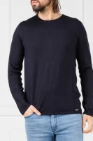 Пуловер San Bastio | Regular Fit HUGO тъмносин