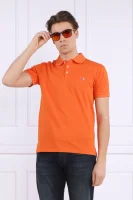 Поло/тениска с яка | Slim Fit | stretch mesh POLO RALPH LAUREN оранжев