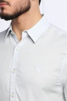 Риза COLLINS | Regular Fit с добавка лен GUESS небесносин