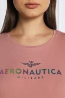 Тениска | Regular Fit Aeronautica Militare пудренорозов