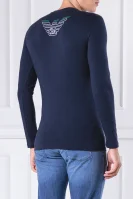 Блуза с дълъг ръкав | Regular Fit Emporio Armani тъмносин