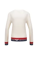 Пуловер Emporio Armani кремав
