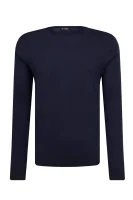 Пуловер FF GG MERINO CREW | Regular Fit Hackett London тъмносин