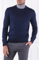 Пуловер FF GG MERINO CREW | Regular Fit Hackett London тъмносин
