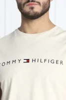 Тениска FLAG | Regular Fit Tommy Hilfiger бежов