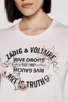 Тениска WOOP | Regular Fit Zadig&Voltaire пудренорозов