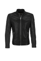 Joffyn Leather Jacket BOSS ORANGE черен