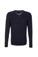 Plaited CTN Silk Sweater Tommy Hilfiger тъмносин