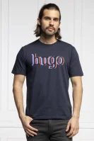 Тениска Dontrol | Regular Fit HUGO тъмносин