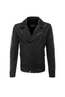 Faux-Leather Jacket CALVIN KLEIN JEANS черен