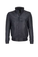 Jalon Leather Jacket BOSS GREEN тъмносин