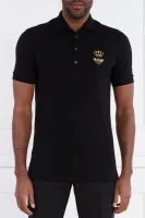 Поло/тениска с яка | Regular Fit Dolce & Gabbana черен