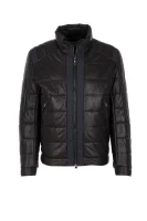Jonkins2 Leather Jacket BOSS GREEN черен