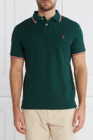 Поло/тениска с яка | Custom slim fit POLO RALPH LAUREN 	бутилково зелено	