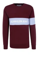 Суитчър/блуза STRIPE INSTITUTIONAL | Regular Fit CALVIN KLEIN JEANS бордо
