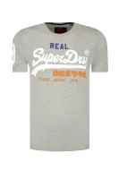 Тениска VINTAGE LOGO TRI | Slim Fit Superdry сив