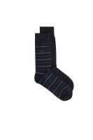 Fine Stripe 2-pack Socks BOSS BLACK тъмносин