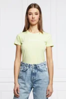 Тениска new Virginia | Slim Fit Pepe Jeans London лимонен