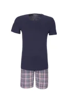 Icon Check Short Set Pajamas Tommy Hilfiger тъмносин