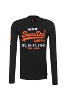 Лонгслив Shirt shop duo Superdry черен