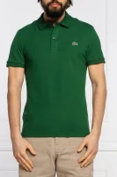Поло/тениска с яка | Slim Fit | pique Lacoste зелен