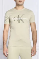 Тениска | Slim Fit CALVIN KLEIN JEANS маслинен