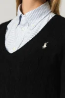 Вълнен пуловер | Regular Fit | с добавка кашмир POLO RALPH LAUREN черен