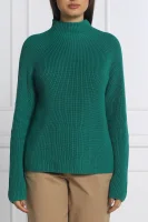 Блуза с поло яка | Regular Fit Marc O' Polo зелен