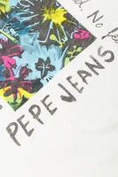 Тениска Mabel | Regular Fit Pepe Jeans London кремав