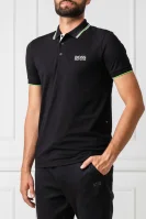 Поло/тениска с яка Paddy Pro | Regular Fit BOSS GREEN черен