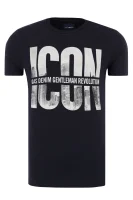 Тениска ARKELL/S ICON | Slim Fit Gas тъмносин