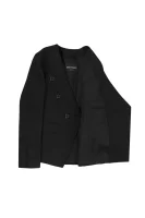 Wool blazer Emporio Armani черен