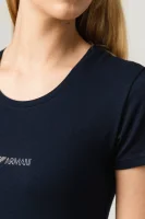 Тениска | Slim Fit Emporio Armani тъмносин