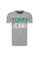 Тениска TJM COLLEGE LOGO | Regular Fit Tommy Jeans сив