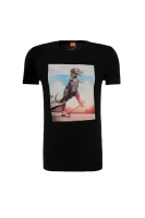 Tintype4 T-shirt BOSS ORANGE черен