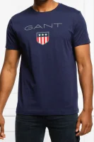 Тениска SHIELD SS | Regular Fit Gant тъмносин