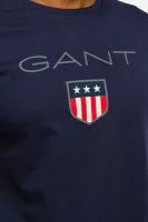 Тениска SHIELD SS | Regular Fit Gant тъмносин