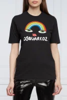 Тениска Rainbow Renny | Regular Fit Dsquared2 черен