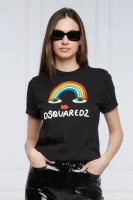 Тениска Rainbow Renny | Regular Fit Dsquared2 черен
